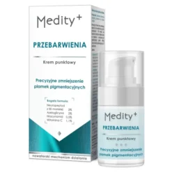 Medity+ Przebarwienia punktowy krem do twarzy zmniejszający plamki pigmentacyjne 15 ml
