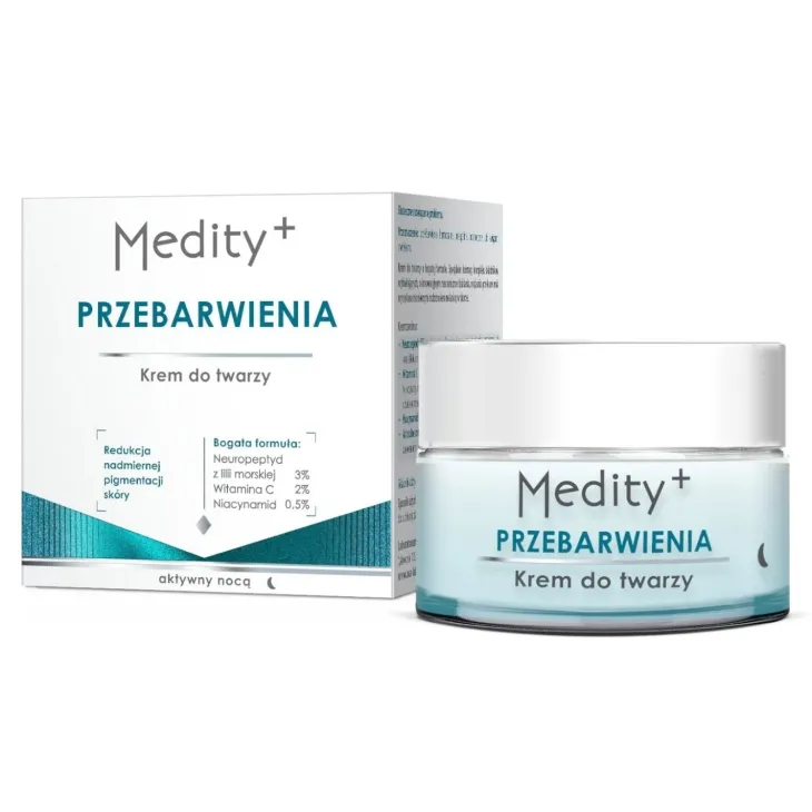Medity+ Przebarwienia rozjaśniający krem do twarzy na noc 50 ml