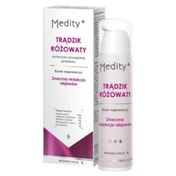Medity+ Trądzik Różowaty naprawczy krem do twarzy na noc 50 ml