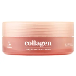 Missha Airy Fit Collagen Lifting Face & Eye Patch hydrożelowe płatki podoczy z kolagenem 60 sztuk