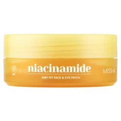 Missha Airy Fit Niacinamide Brightening Face & Eye Patch hydrożelowe płatki pod oczy z niacynamidem 60 sztuk