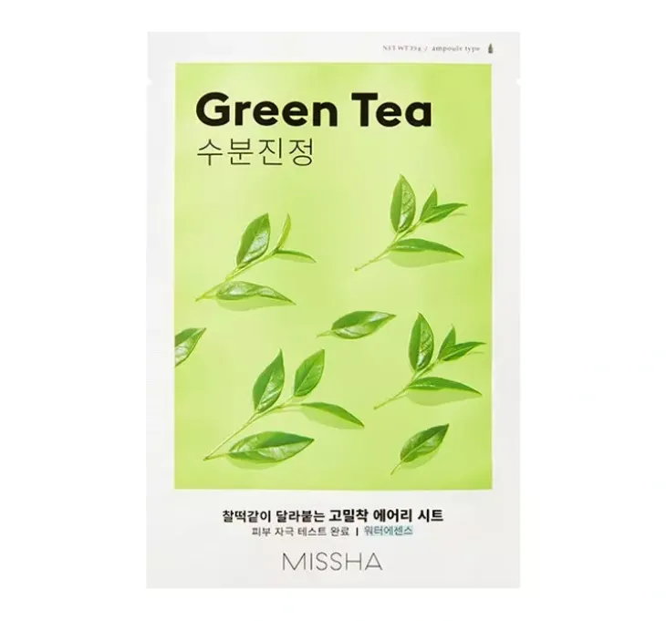 Missha Airy Fit Sheet Mask nawilżająca maseczka w płachcie Green Tea 19ml