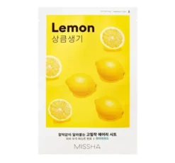 Missha Airy Fit Sheet Mask rozjaśniająca maseczka w płachcie Lemon 19ml