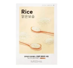 Missha Airy Fit Sheet Mask rozjaśniająco-wygładzająca maseczka w płachcie Ryż 19g