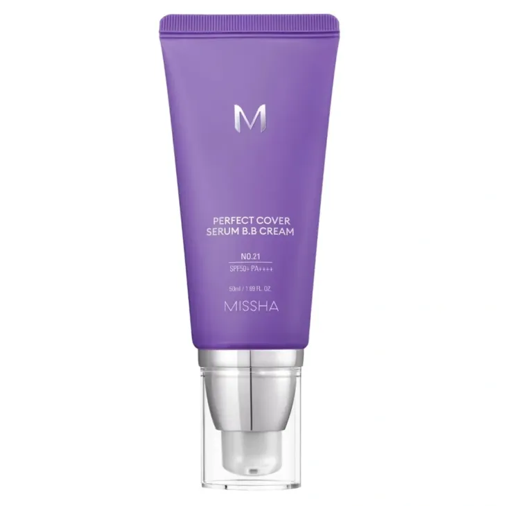 Missha M Perfect Cover Serum BB Cream SPF50+ PA++++ krem BB z serum 21 Light Beige 50 ml