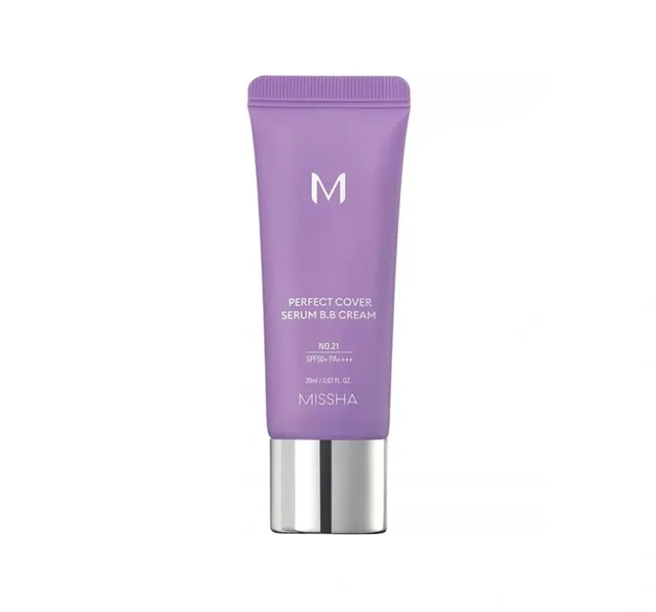 Missha M Perfect Cover Serum BB Cream SPF50+ PA++++ krem BB z serum 21 Light Beige 20 ml