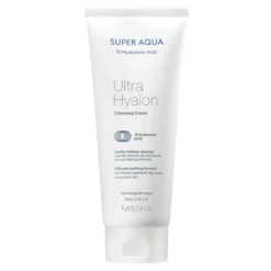 Missha Super Aqua Ultra Hyalron Cleansing Cream oczyszczający krem do mycia twarzy z kwasem hialuronowym 200 ml