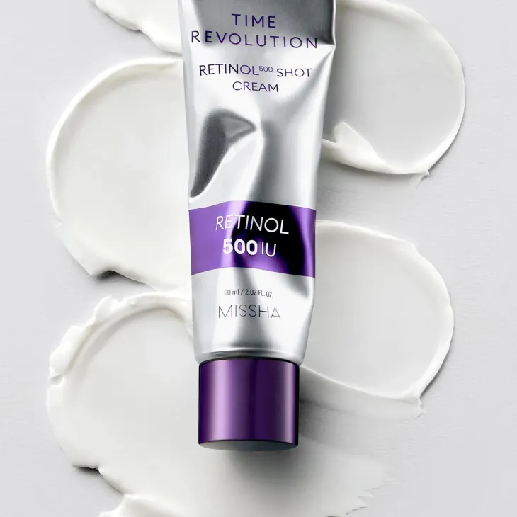 Missha Time Revolution Retinol 500 Shot Cream ujędrniający krem do twarzy z retinolem 60 ml