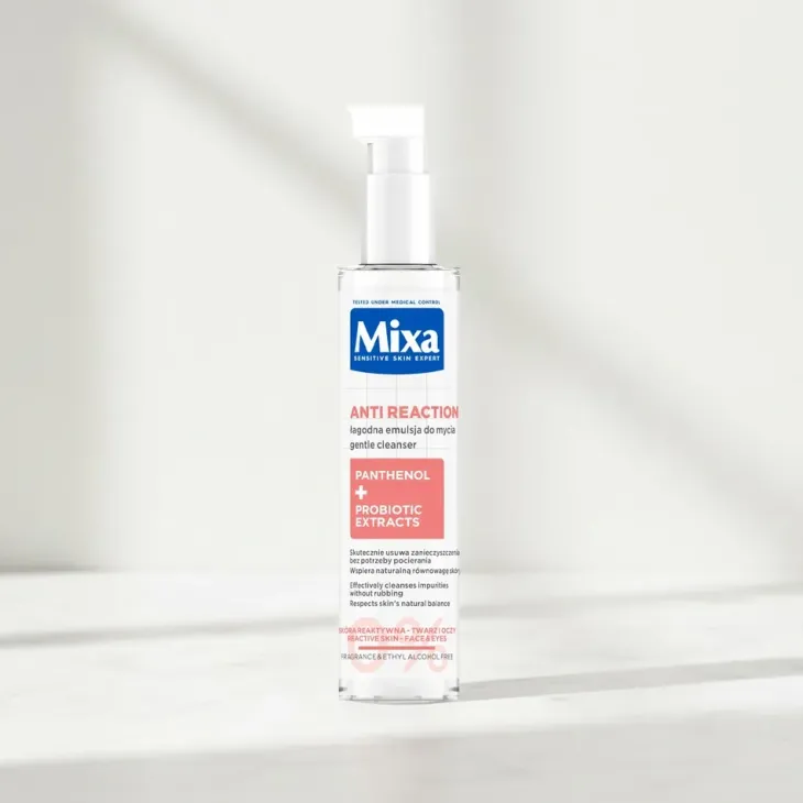 Mixa Anti Reaction łagodna emulsja do mycia twarzy przeciw zaczerwienieniom 150 ml