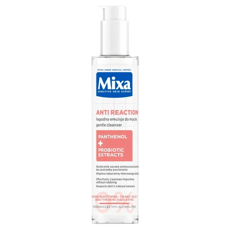 Mixa Anti Reaction łagodna emulsja do mycia twarzy przeciw zaczerwienieniom 150 ml