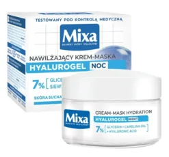Mixa Hyalurogel noc nawilżający krem maska 50 ml