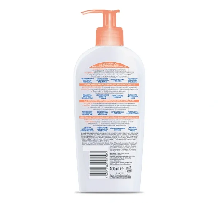 Mixa Shea Nourish intensywnie odżywiający balsam do ciała 400 ml