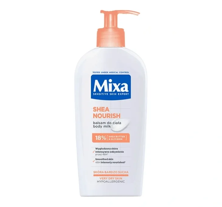 Mixa Shea Nourish intensywnie odżywiający balsam do ciała 400 ml