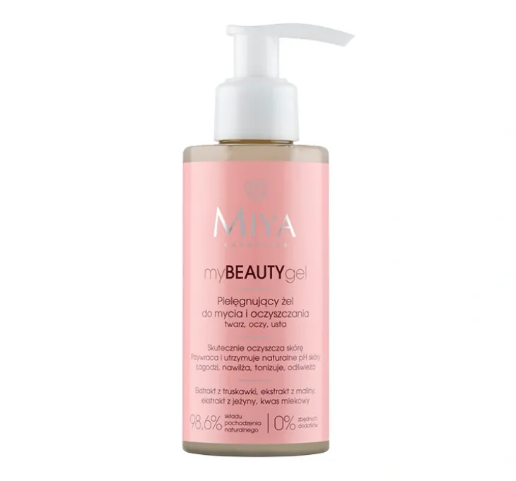 Miya Cosmetics My Beauty Gel pielęgnujący żel do mycia i oczyszczania twarzy oczu i ust 140ml