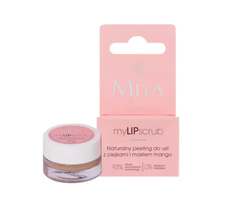 Miya Cosmetics My Lip Scrub naturalny peeling do ust z olejkami i masłem Mango 10g