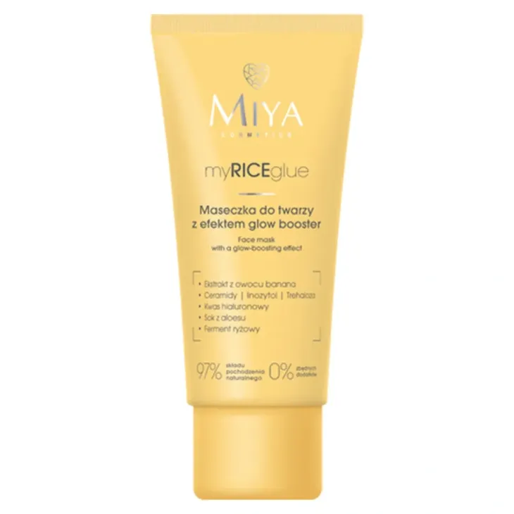 Miya Cosmetics myRICEglue rozświetlająca maseczka do twarzy 60 ml
