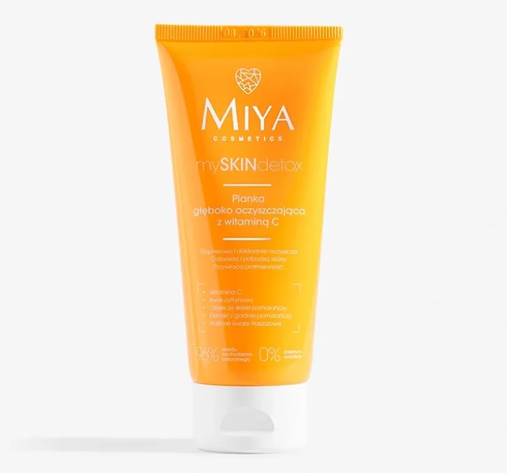 Miya Cosmetics MySkinDetox głęboko oczyszczająca pianka do twarzy z witaminą C 100ml