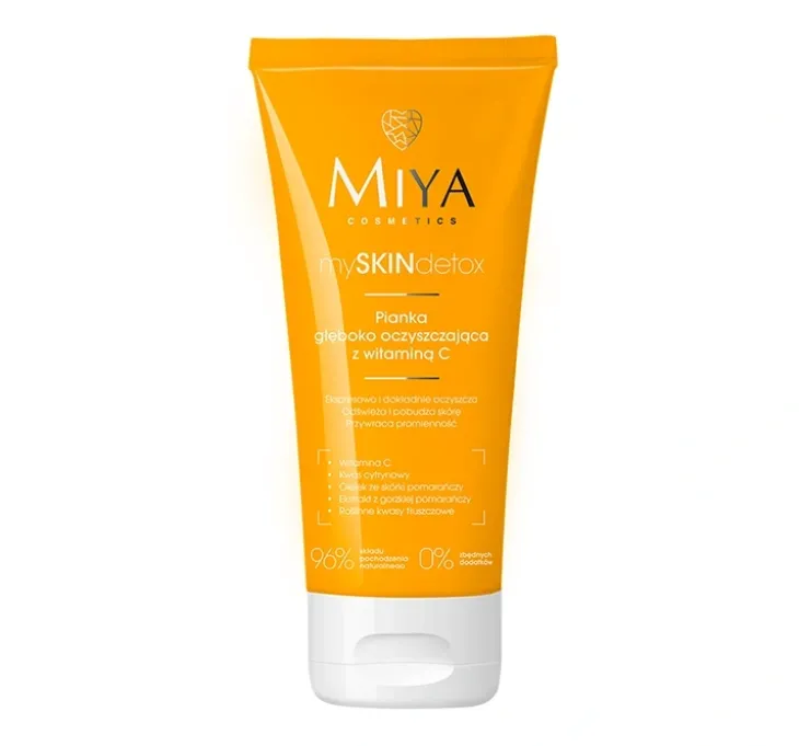 Miya Cosmetics MySkinDetox głęboko oczyszczająca pianka do twarzy z witaminą C 100ml