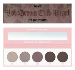 Miyo Five Points Palette paleta 5 cieni do powiek 09 Hot Brown Cold Heart 6,5 g