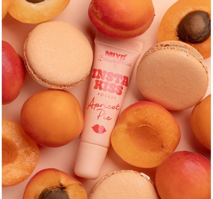 Miyo X Beautyvtricks Insta Kiss pocket balsam do ust Apricot Pie 12ml
