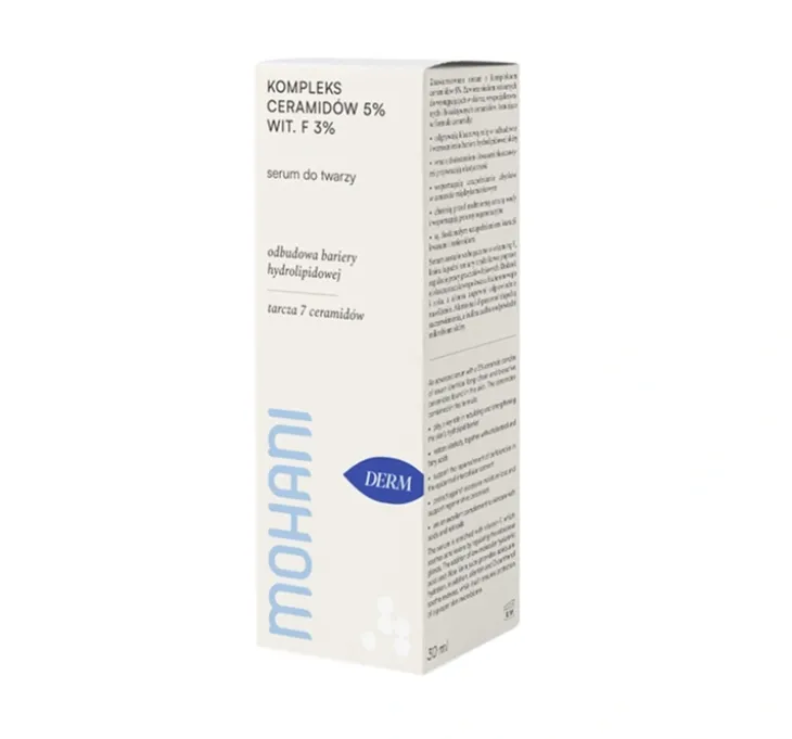 MohaniDerm do twarzy z kompleks ceramidów 5% witamina F 3% 30ml