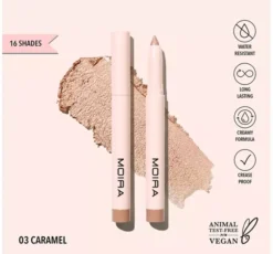 MOIRA AT GLANCE BŁYSZCZĄCY CIEŃ DO POWIEK W KREDCE 03 CARAMEL 1,5G