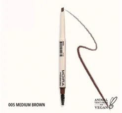 MOIRA PRECYZYJNA KREDKA DO BRWI Z GRZEBYCZKIEM 05 MEDIUM BROWN