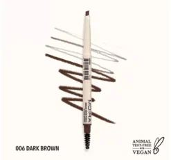 MOIRA PRECYZYJNA KREDKA DO BRWI Z GRZEBYCZKIEM 06 DARK BROWN