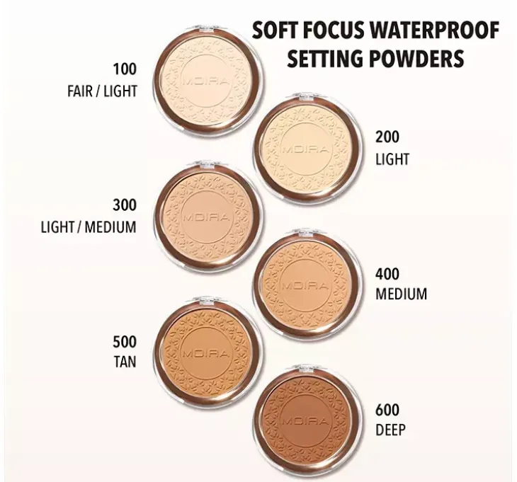 Moira Soft Focus wodoodporny puder utrwalający makijaż 300 Light/Medium 11,5g