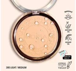 Moira Soft Focus wodoodporny puder utrwalający makijaż 300 Light/Medium 11,5g