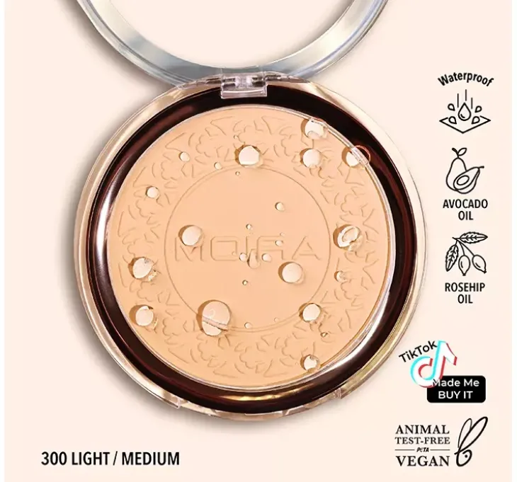 Moira Soft Focus wodoodporny puder utrwalający makijaż 300 Light/Medium 11,5g