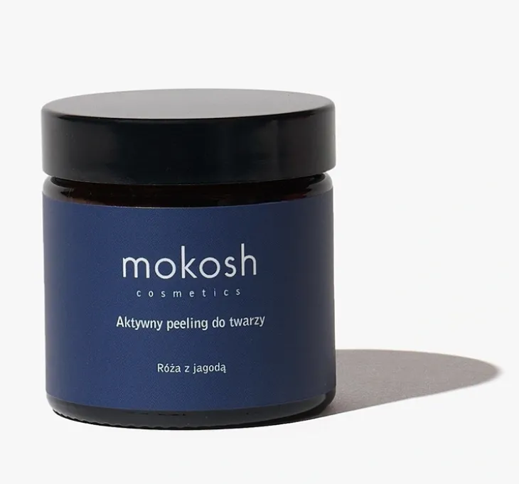 Mokosh aktywny peeling do twarzy Róża z Jagodą 60ml