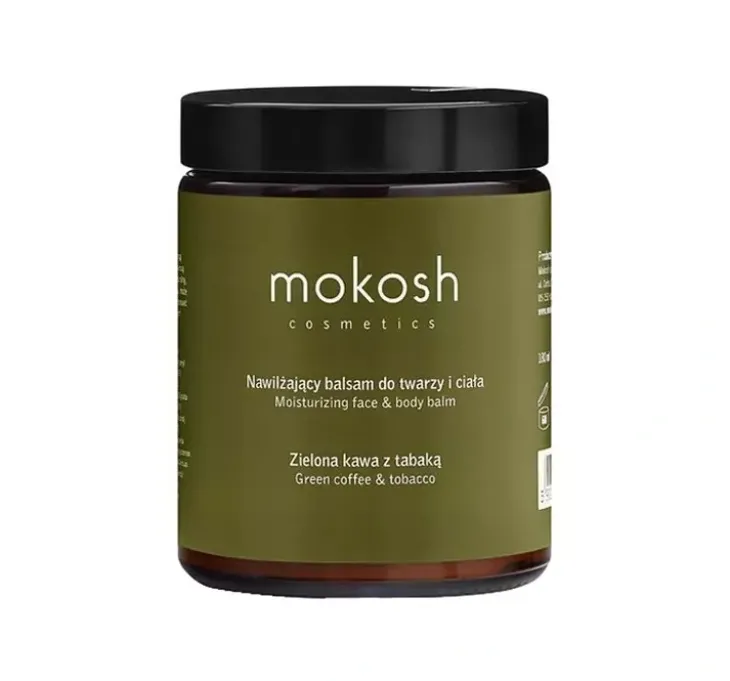 MOKOSH NAWILŻAJĄCY BALSAM DO TWARZY I CIAŁA ZIELONA KAWA Z TABAKĄ 180ML
