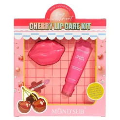 Mond'Sub Cherry Lip Care Kit zestaw kosmetyków do ust maska na noc 7,5 g + balsam wiśniowy 10 g