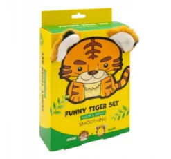 Mond'Sub Funny Tiger Set zestaw do pielęgnacji maska do twarzy w płachcie + opaska kosmetyczna