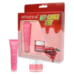 Mond'Sub Lip Care Set zestaw kosmetyków do ust peeling 10 g + balsam wiśniowy 10 g
