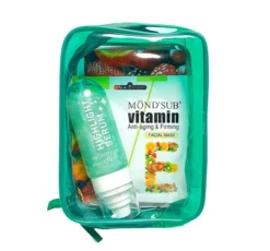 Mond'Sub zestaw kosmetyków z witaminą E i ceramidami serum 95 ml + maska w płachcie 25 ml + kosmetyczka