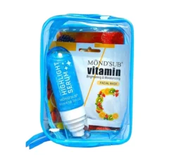 Mond'Sub zestaw kosmetyków z witaminą C i kwasem hialuronowym serum 95 ml + maska w płachcie 25 ml + kosmetyczka
