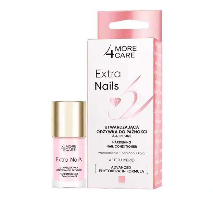 MORE4CARE EXTRA NAILS UTWARDZAJĄCA ODŻYWKA DO PAZNOKCI 10ML