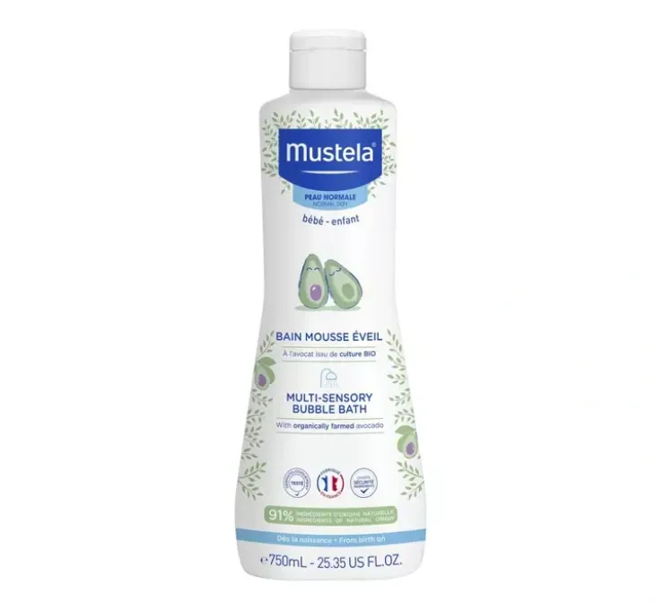 Mustela Bebe płyn do kąpieli dla dzieci od 1 dnia życia Bąbelkowa Kąpiel 750 ml