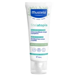 Mustela Stelatopia krem emolient do twarzy i na powieki skóra sucha i skłonna do atopii 40 ml