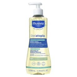 Mustela Stelatopia olejek myjący przeciw swędzeniu do skóry suchej i skłonnej do atopii 500 ml