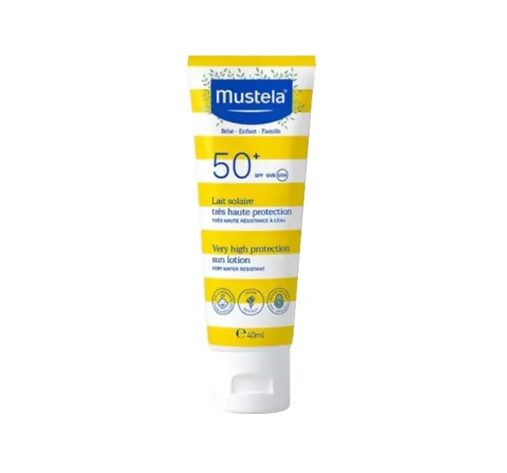 Mustela Sun mleczko przeciwsłoneczne dla dzieci i niemowląt SPF50+ 40 ml