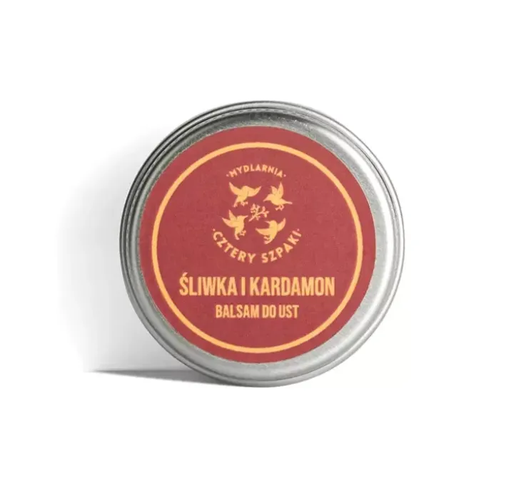 Mydlarnia Cztery Szpaki balsam do ust Śliwka i Kardamon 15ml