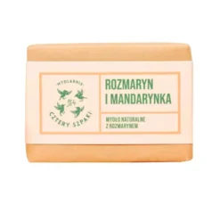 Mydlarnia Cztery Szpaki mydło w kostce Rozmaryn i Mandarynka 110g