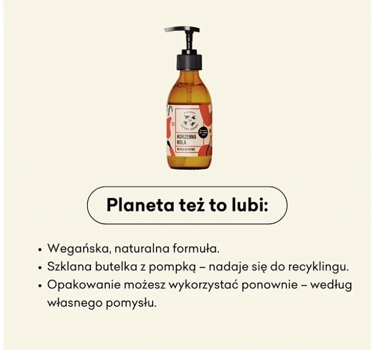 Mydlarnia Cztery Szpaki mydło w płynie Korzenna Kola 300 ml
