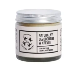 Mydlarnia Cztery Szpaki naturalny dezodorant w kremie z dodatkiem sody Cedr i Paczula 60ml