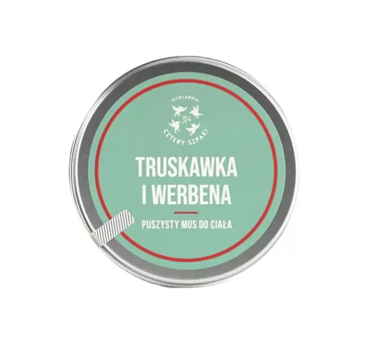 Mydlarnia Cztery Szpaki puszysty mus do ciała Truskawka i Werbena 150ml