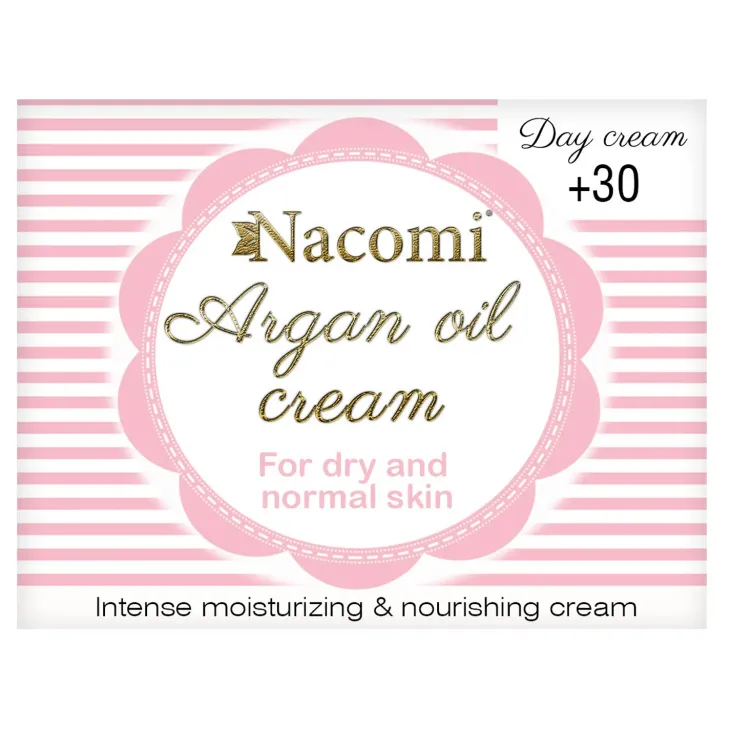 Nacomi Argan Oil Cream nawilżający krem do twarzy na dzień +30 50 ml