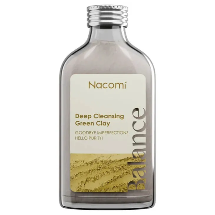 Nacomi Balance Deep Cleansing Green Clay oczyszczająca zielona glinka do twarzy 100 ml